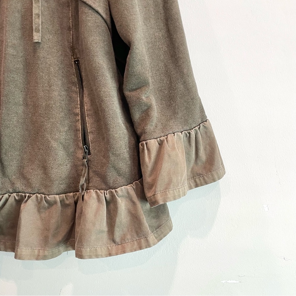 Wrap London Zip Front Ruffle Hem Jacket - Picture 5 of 13